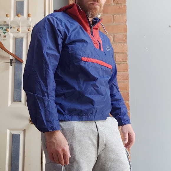 Vintage Nike Color Block Pullover Anorak Jacket Size Medium Made In USA - Picture 16 of 16